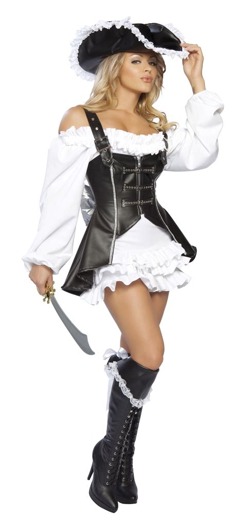 sexy pirate outfit|Captain Pirate 4 Piece Costume Set .